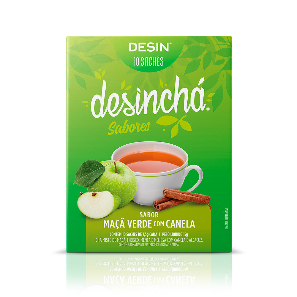 Desinchá Manzana Verde Con Canela 10 Sobres