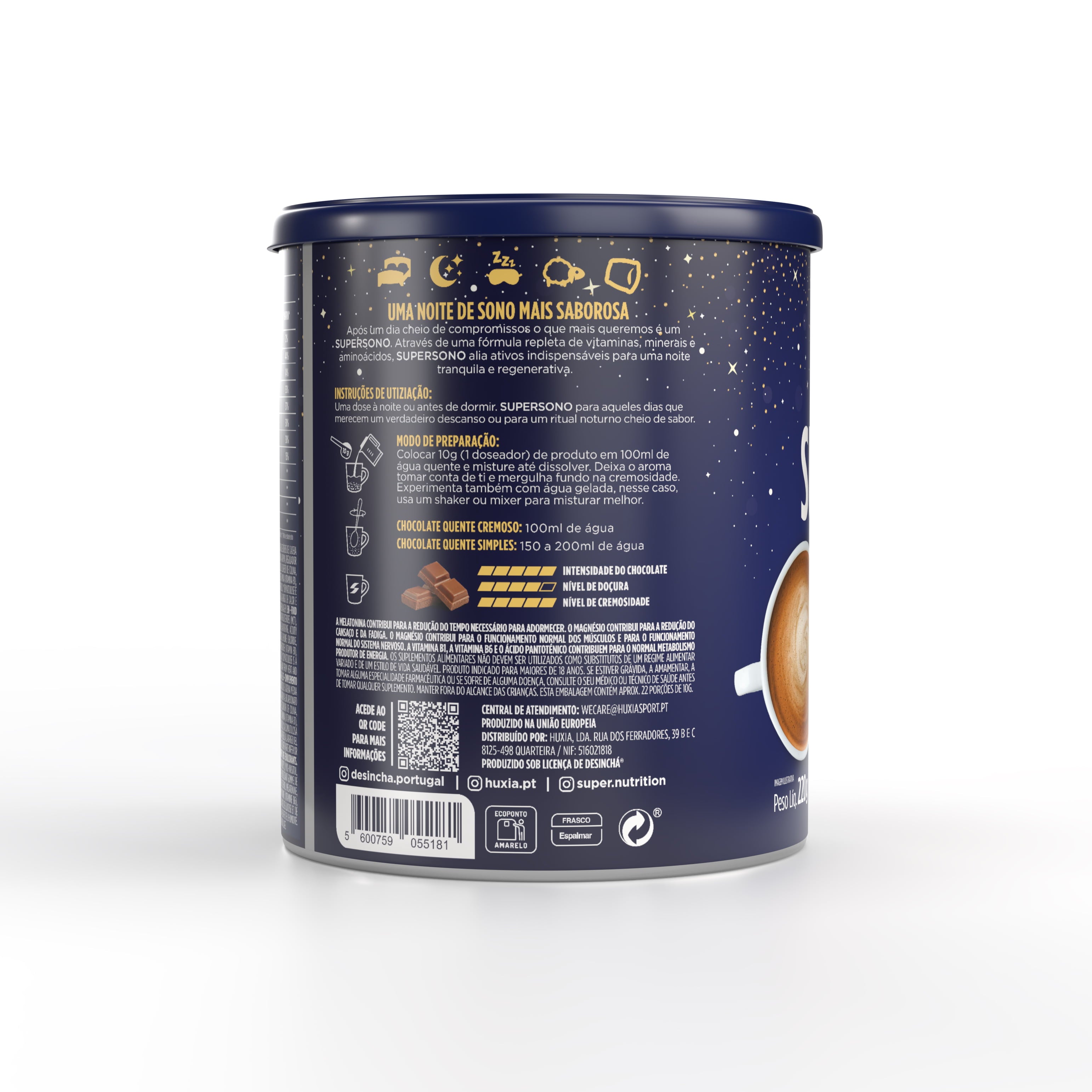 Super Sono Chocolate Suiço 220Grs