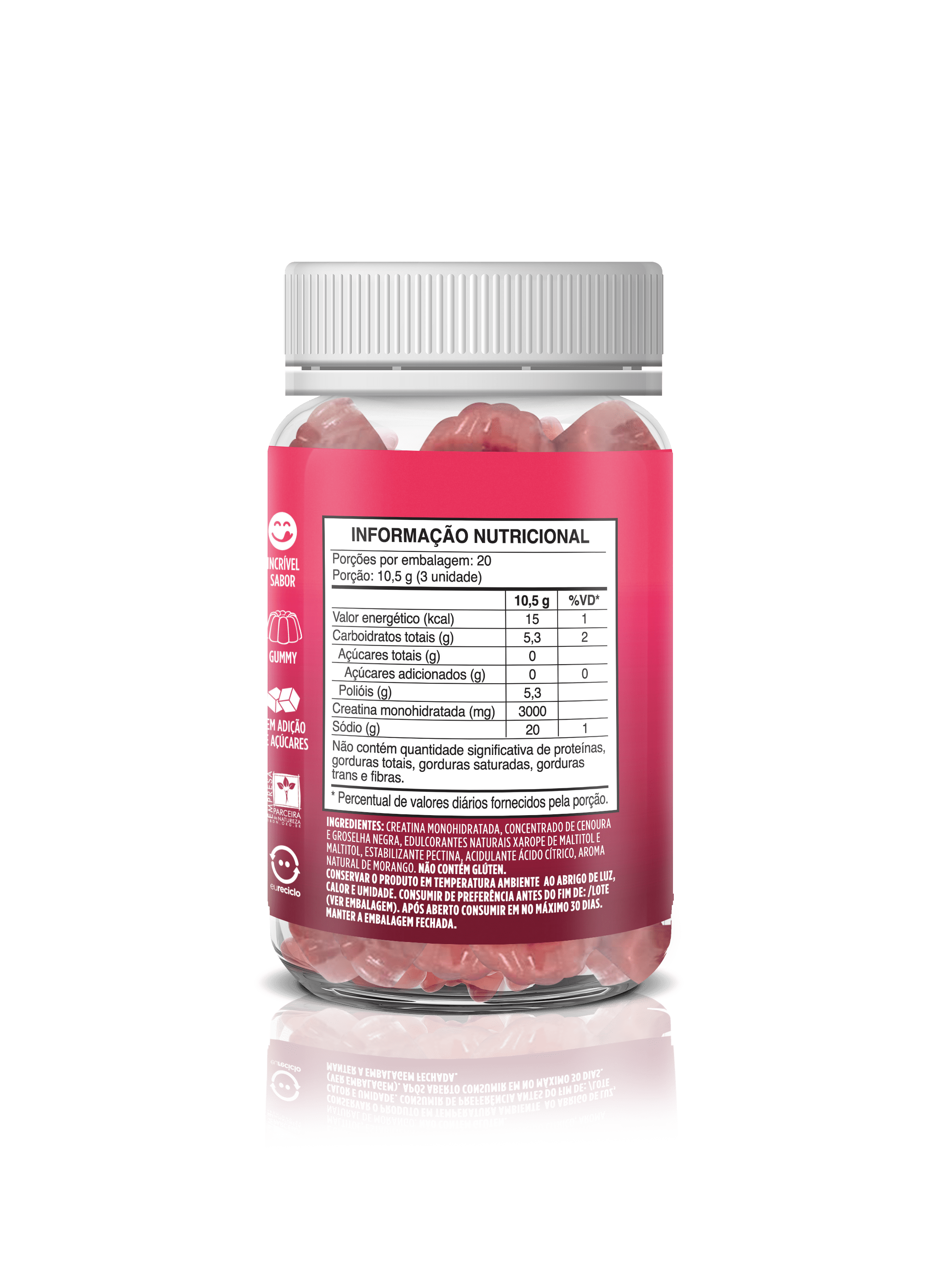 SUPERGUMMY | 60 Gummies | Creatina - Morango