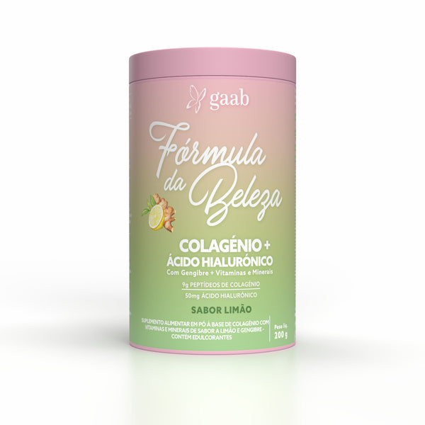 Gaab Colágeno + Ácido Hialurónico Sabor Limón 200gr