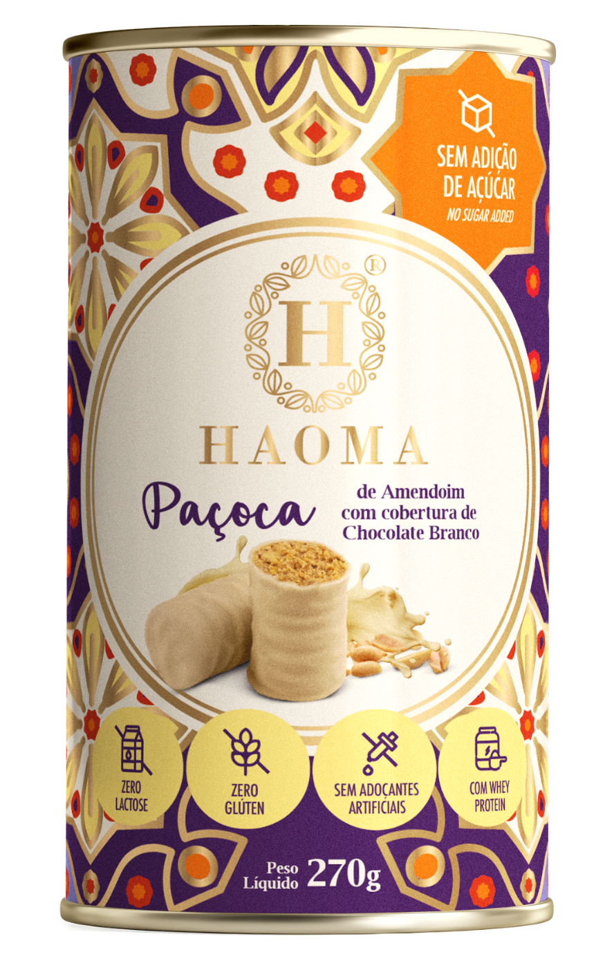 Paçoca Lata de Cacahuetes y Chocolate Blanco 270Gr