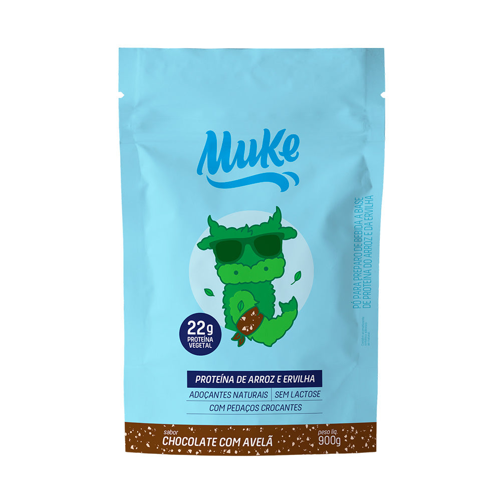 Muke Proteína Vegetal - Chocolate y Avellana - Recarga 900gr