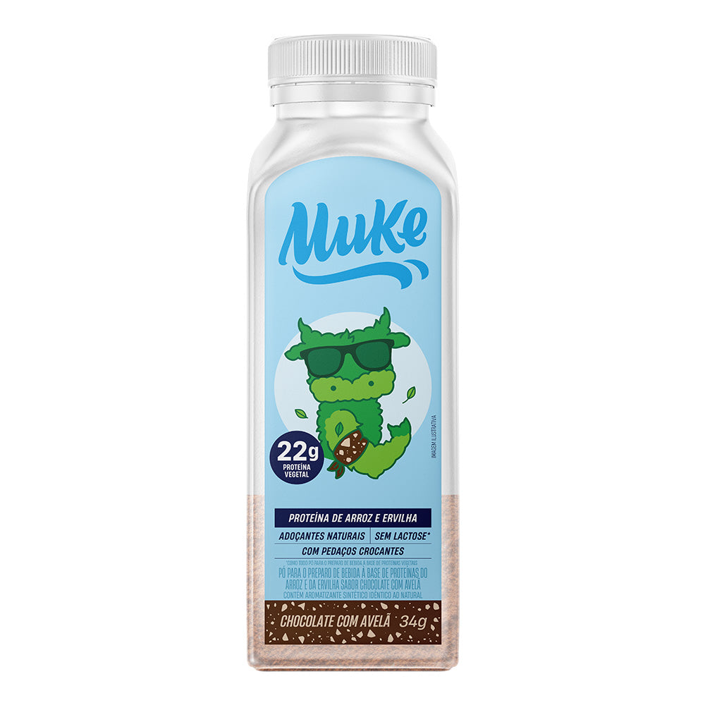 Muke Proteína Vegetal - Chocolate y Avellana - Botella 35g