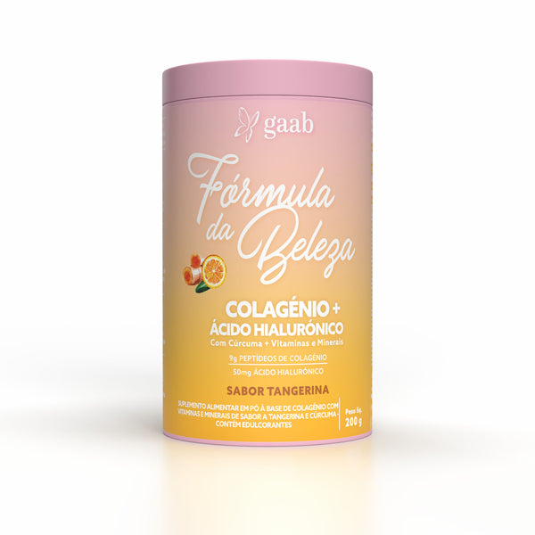 Gaab Colágeno + Ácido Hialurónico Sabor Mandarina 200gr