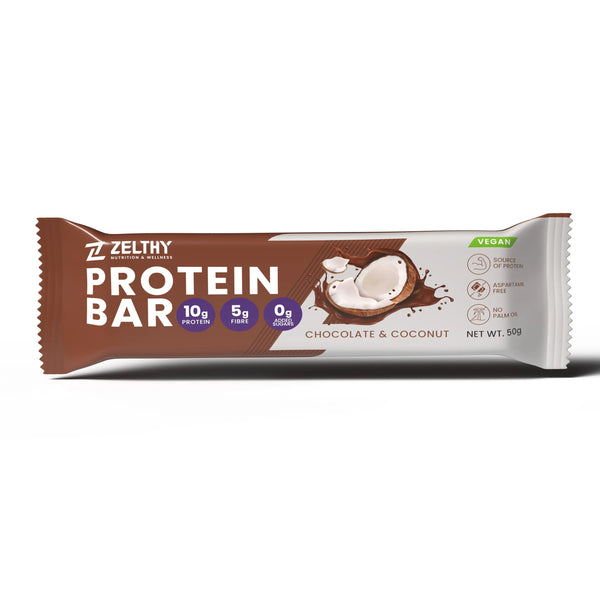 Barrita proteica Zelthy - Chocolate y Coco 50g
